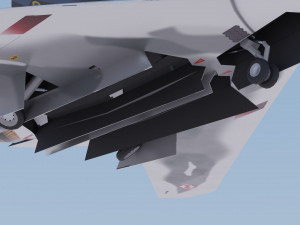 Sukhoi S-70 Okhotnik 3D Model