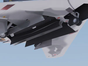 Sukhoi S-70 Okhotnik 3D Model