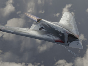Sukhoi S-70 Okhotnik 3D Model