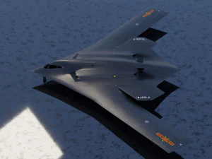 Xian H-20 stealth bomber 3D Model