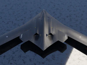 Xian H-20 stealth bomber 3D Model