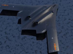 Xian H-20 stealth bomber Modello 3D