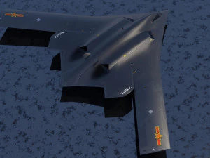Xian H-20 stealth bomber 3D Model