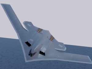 Xian H-20 stealth bomber Modello 3D