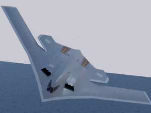 Xian H-20 stealth bomber 3D Model