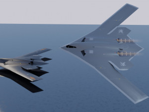 Xian H-20 stealth bomber Modello 3D