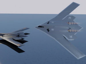 Xian H-20 stealth bomber 3D Model