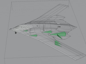 Xian H-20 stealth bomber Modello 3D