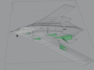 Xian H-20 stealth bomber 3D Model