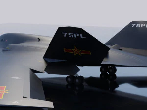 Xian H-20 stealth bomber 3D Model