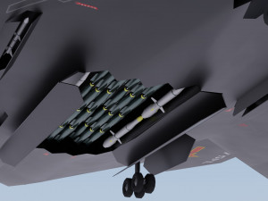 Xian H-20 stealth bomber Modello 3D
