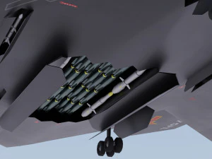 Xian H-20 stealth bomber 3D Model