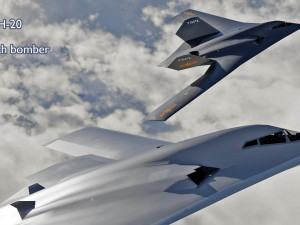 Xian H-20 stealth bomber Modello 3D