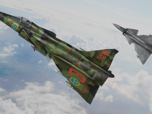 Saab JAS-37 Viggen Modelo 3D