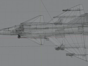 Saab JAS-37 Viggen 3D Model