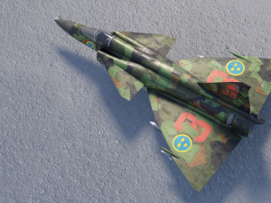Saab JAS-37 Viggen Modelo 3D