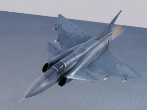 Saab JAS-37 Viggen 3D Model
