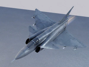 Saab JAS-37 Viggen 3D Model