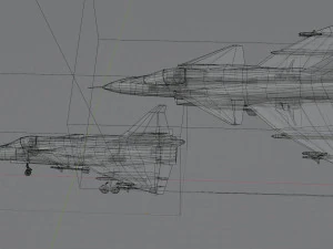 Saab JAS-37 Viggen 3D Model