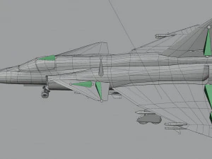 Saab JAS-37 Viggen 3D Model