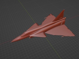 Saab JAS-37 Viggen Modelo 3D