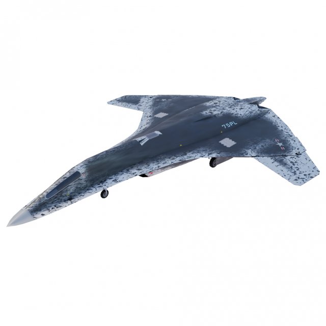 Lockheed NGAD deux - concept fighter 3D Модель .c4d .max .obj .3ds .fbx .stl .blend 