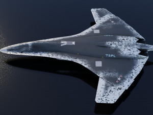 Lockheed NGAD deux - concept fighter 3D Модель
