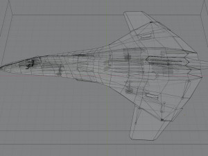 Lockheed NGAD deux - concept fighter 3D Модель