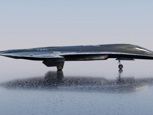 Lockheed NGAD deux - concept fighter 3D Модель