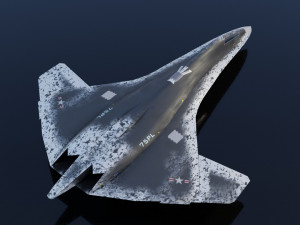 Lockheed NGAD deux - concept fighter 3D Модель