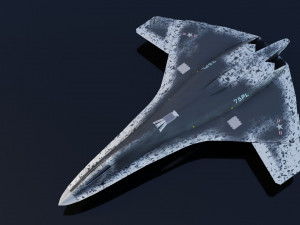 Lockheed NGAD deux - concept fighter 3D Модель