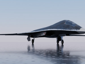 Lockheed NGAD deux - concept fighter 3D Модель