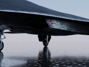 Lockheed NGAD deux - concept fighter 3D Модель