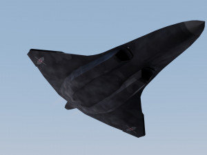 Lockheed NGAD deux - concept fighter 3D Модель