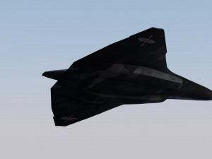 Lockheed NGAD deux - concept fighter 3D Модель