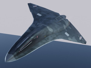 Lockheed NGAD deux - concept fighter 3D Модель
