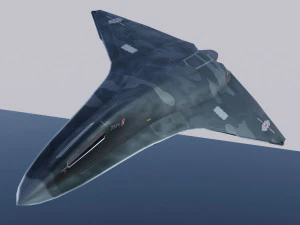 Lockheed NGAD deux - caccia di concetto Modello 3D