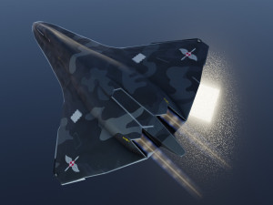 Lockheed NGAD deux - concept fighter 3D Модель