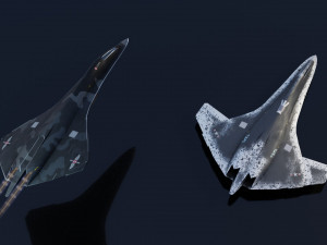 Lockheed NGAD deux - concept fighter 3D Модель