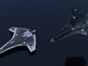 Lockheed NGAD deux - concept fighter 3D Модель