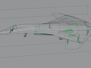 Lockheed NGAD deux - concept fighter 3D Модель