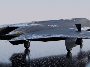 Lockheed NGAD deux - concept fighter 3D Модель