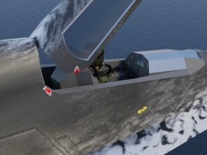 Lockheed NGAD deux - concept fighter 3D Модель