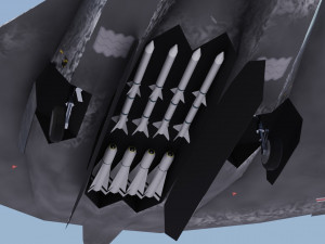 Lockheed NGAD deux - concept fighter 3D Модель