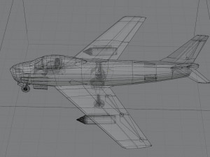 North American F-86 Sabre 3Dモデル
