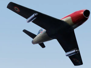 North American F-86 Sabre 3D Model