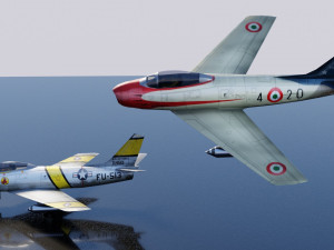 North American F-86 Sabre 3Dモデル