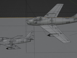 North American F-86 Sabre 3Dモデル