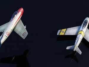 North American F-86 Sabre 3Dモデル