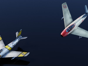 North American F-86 Sabre 3Dモデル
